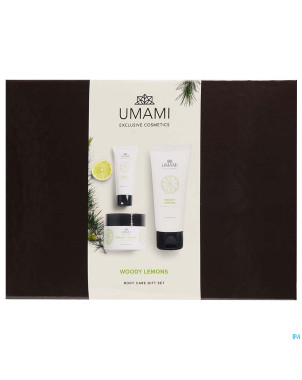 Umami woody lemons giftset body 200ml