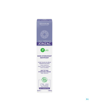 Jonzac soin hydratant matifiant bio    tube 50ml