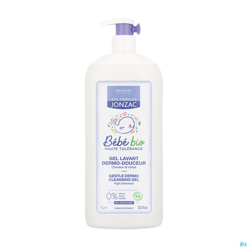 Jonzac gel lavant dermo douveur haute tol.bio fl1l