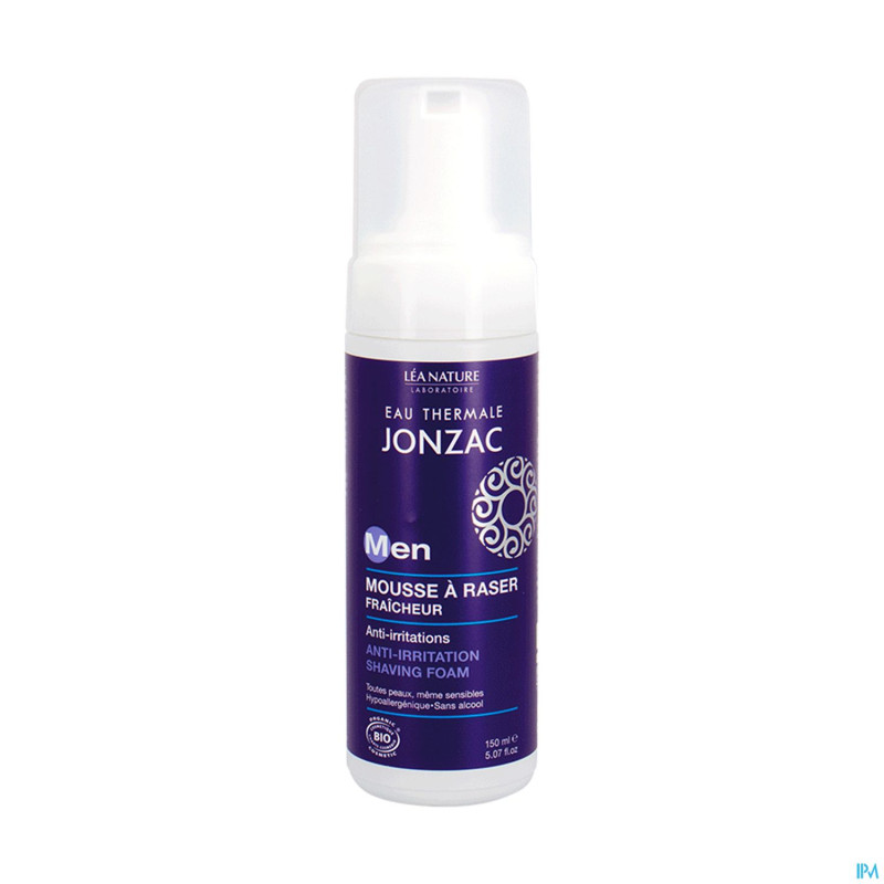 Jonzac homme mousse rasage fraicheur bio  fl 150ml