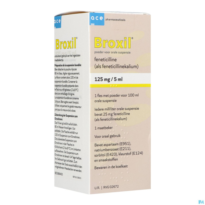 Broxil 125mg/5ml    pdr susp 100ml