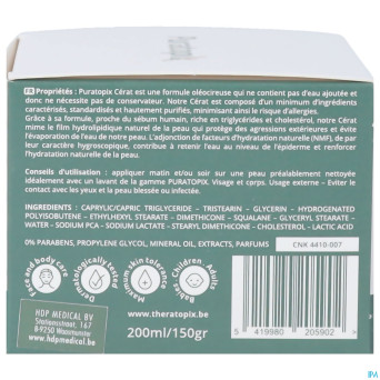 Puratopix cerat creme barriere oleocireuse   200ml
