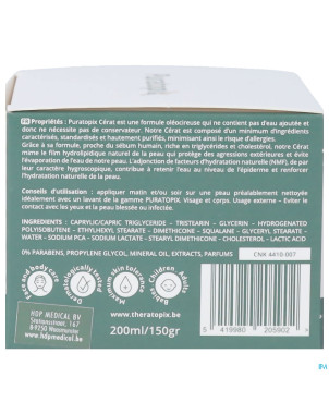 Puratopix cerat creme barriere oleocireuse   200ml