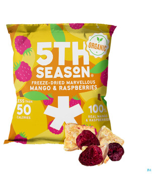 5th season mango & raspberry bites bio 14g
