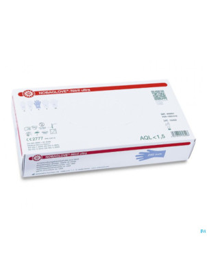 Noba gants nitril ultra s/latex xl bleu 100