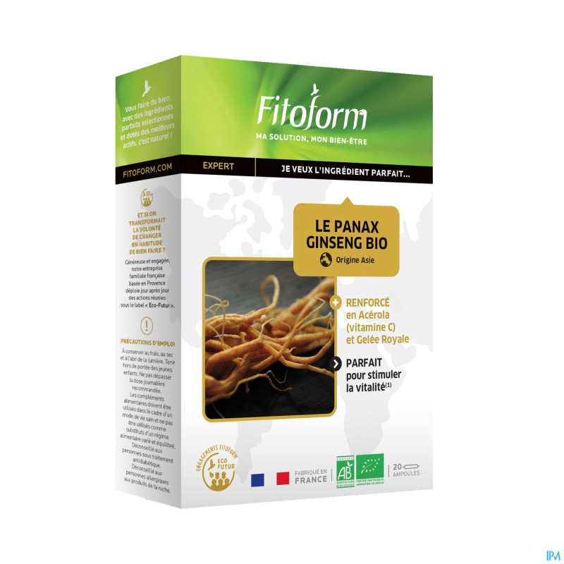 Panax ginseng bio   amp 20 fitoform