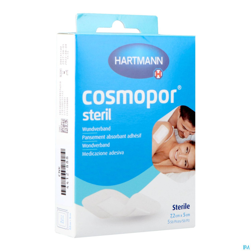Cosmopor sterile selfcare 7,2x5cm 5