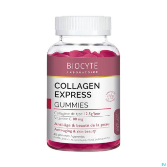 Biocyte collagen express gummies pilulier 45 gom.