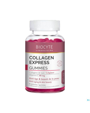 Biocyte collagen express gummies pilulier 45 gom.