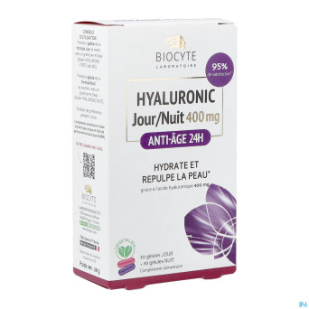 Biocyte hyaluronic jour-nuit 400mg gel. 30+30