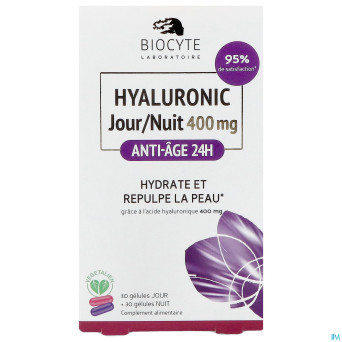 Biocyte hyaluronic jour-nuit 400mg gel. 30+30