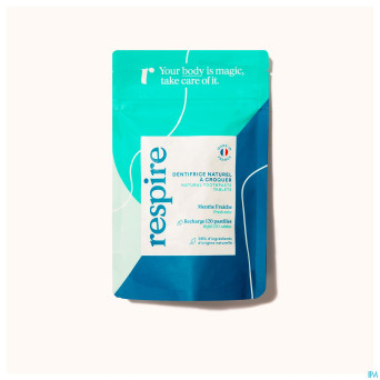 Respire dentifrice solide pastilles 120 recharge