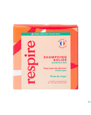 Respire shampoing solide peche du verger    75g