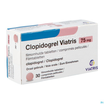 Clopidogrel viatris 75mg comp pell  30