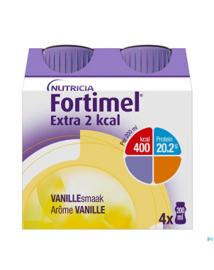 Fortimel extra 2kcal vanille 4x200ml