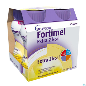 Fortimel extra 2kcal vanille 4x200ml