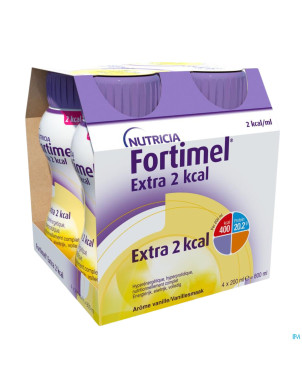 Fortimel extra 2kcal vanille 4x200ml