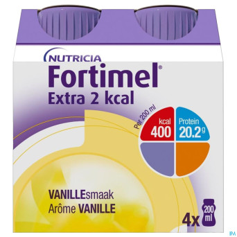 Fortimel extra 2kcal vanille 4x200ml