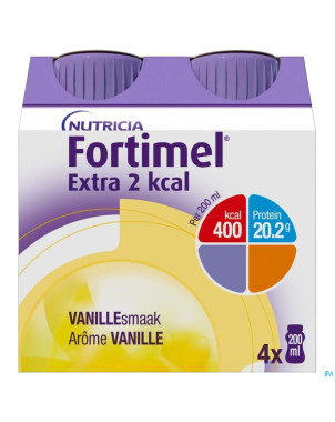 Fortimel extra 2kcal vanille 4x200ml