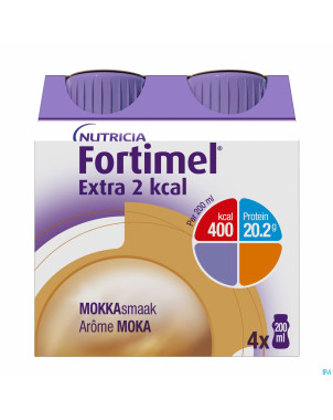 Fortimel extra 2kcal moka 4x200ml
