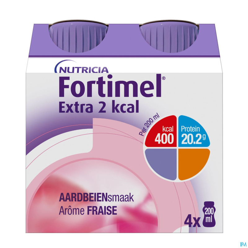 Fortimel extra 2kcal fraise 4x200ml