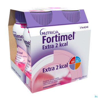 Fortimel extra 2kcal fraise 4x200ml
