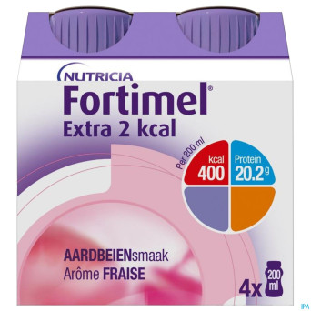Fortimel extra 2kcal fraise 4x200ml