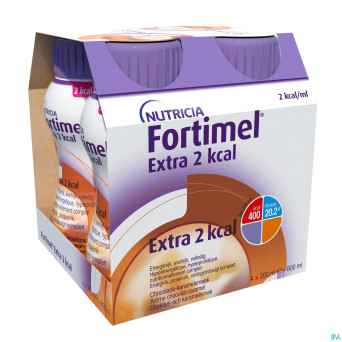 Fortimel extra 2kcal chocolat caramel 4x200ml