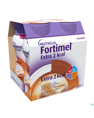 Fortimel extra 2kcal chocolat caramel 4x200ml