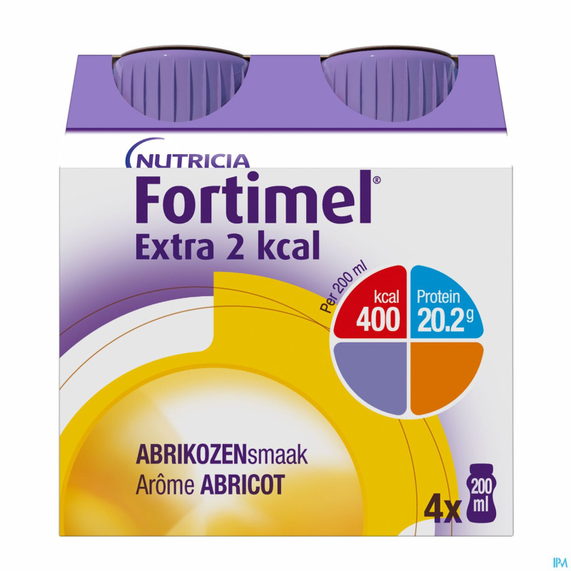 Fortimel extra 2kcal abricot 4x200ml