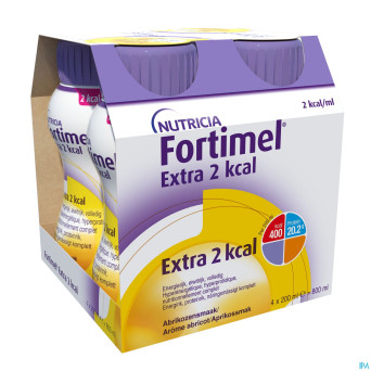 Fortimel extra 2kcal abricot 4x200ml
