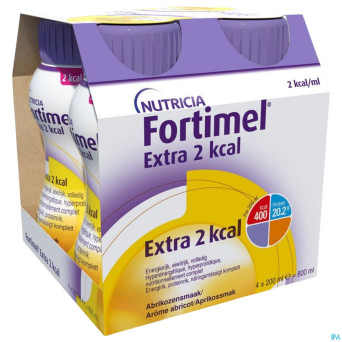 Fortimel extra 2kcal abricot 4x200ml
