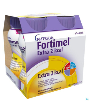 Fortimel extra 2kcal abricot 4x200ml