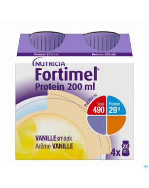 Fortimel protein 200ml vanille 4x200ml