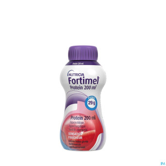 Fortimel protein 200ml fraise givree 4x200ml