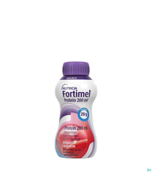 Fortimel protein 200ml fraise givree 4x200ml