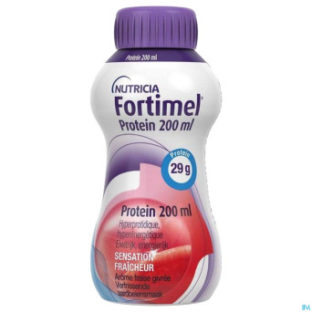 Fortimel protein 200ml fraise givree 4x200ml