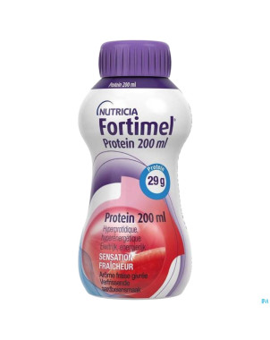Fortimel protein 200ml fraise givree 4x200ml