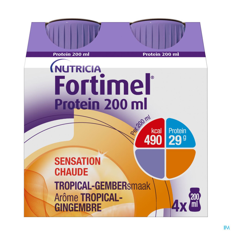 Fortimel protein 200ml tropical gingembre 4x200ml