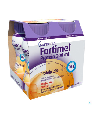 Fortimel protein 200ml tropical gingembre 4x200ml