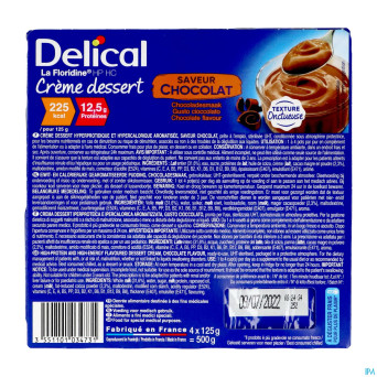 Delical creme dessert la floridine chocolat 4x125g