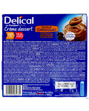 Delical creme dessert la floridine chocolat 4x125g