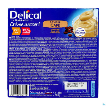 Delical creme dessert la floridine cafe    4x125g