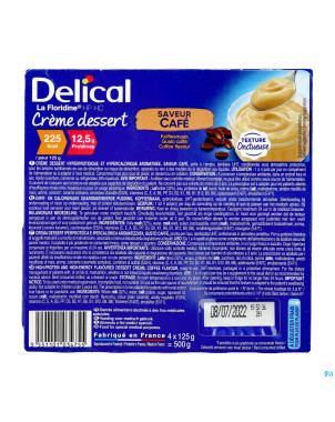 Delical creme dessert la floridine cafe    4x125g