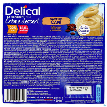 Delical creme dessert la floridine cafe    4x125g