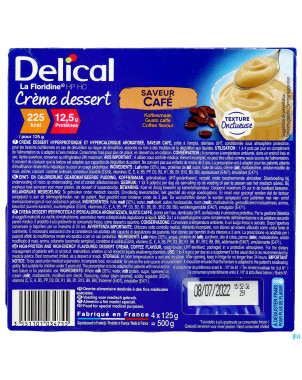 Delical creme dessert la floridine cafe    4x125g