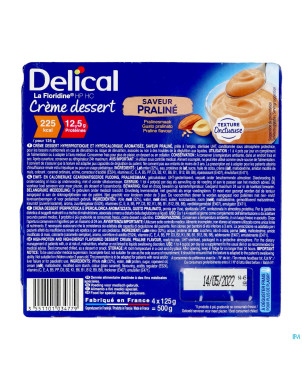 Delical creme dessert la floridine praline  4x125g