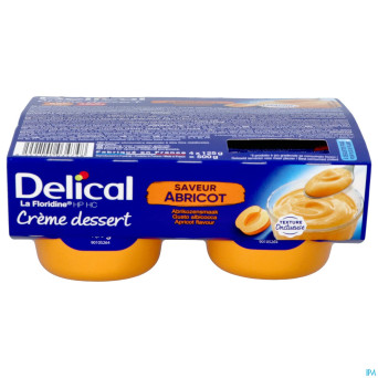 Delical creme dessert la floridine abricot  4x125g