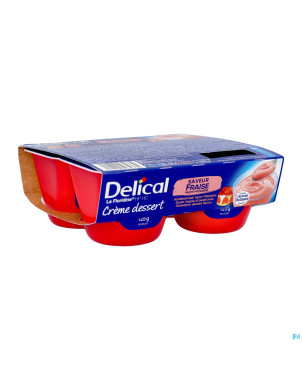 Delical creme dessert la floridine fraise   4x125g