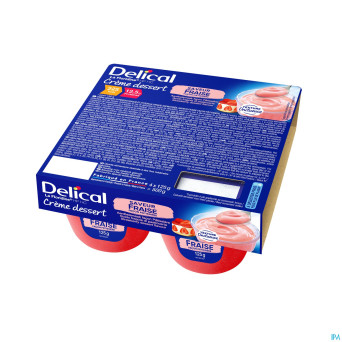 Delical creme dessert la floridine fraise   4x125g